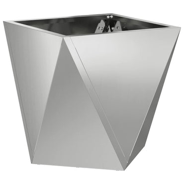 vidaXL Pflanzkübel Silber 30 x 30 x 30 cm Verzinkter Stahl
