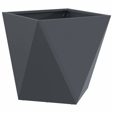 vidaXL Pflanzkübel Anthrazit 50 x 50 x 50 cm Stahl