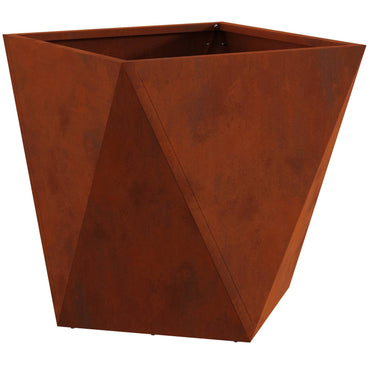 vidaXL Pflanzkübel Rostig 50 x 50 x 50 cm Wetterfeststahl