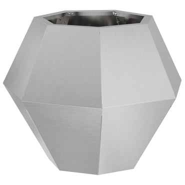 vidaXL Pflanzkübel Silber 50 x 50 x 40 cm Edelstahl
