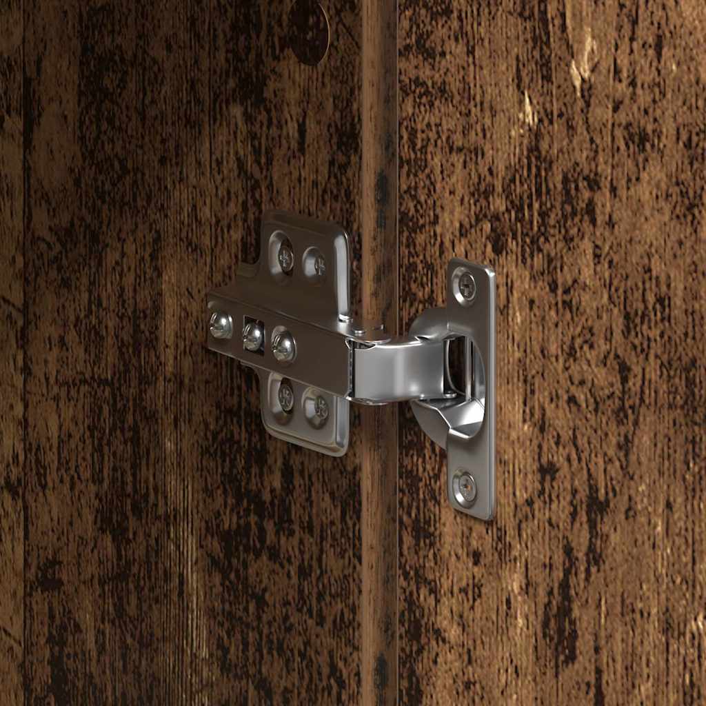 Highboard Altholz 60 x 35 x 180 cm Holzwerkstoff