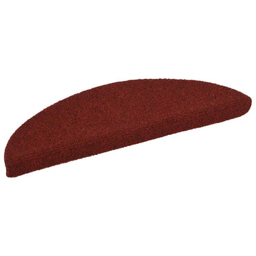 vidaXL Stufenmatten Selbstklebend 20 Stk. 56x17x3 cm Bordeauxrot Halbrund
