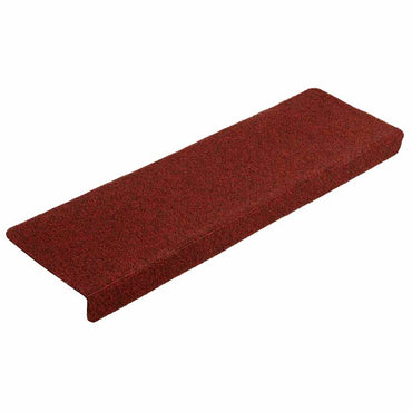 vidaXL Stufenmatten Selbstklebend 20 Stk. 65x21x4 cm Bordeauxrot Rechteckiger Rand