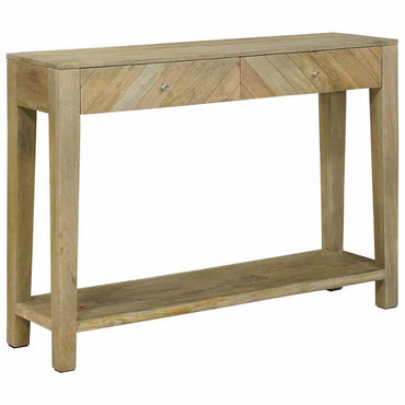 vidaXL Konsolentisch mit Schubladen Natürliches Grau 110 x 30 x 80 cm