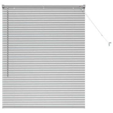 vidaXL Balkenjalousien Silber 130 x 105 cm Aluminium