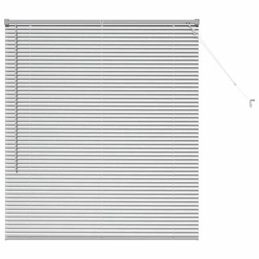 vidaXL Balkenjalousien Silber 130 x 120 cm Aluminium