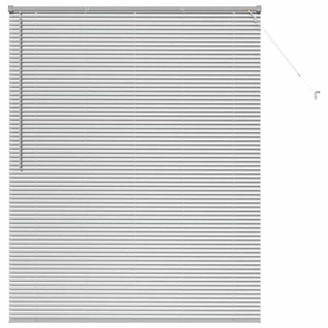 vidaXL Balkenjalousien Silber 175 x 145 cm Aluminium