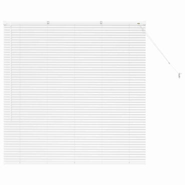 vidaXL Balkenjalousien Weiß 130 x 135 cm Aluminium