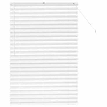 vidaXL Balkenjalousien Weiß 175 x 120 cm Aluminium