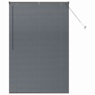 vidaXL Balkenjalousien Dunkelgrau 175 x 110 cm Aluminium