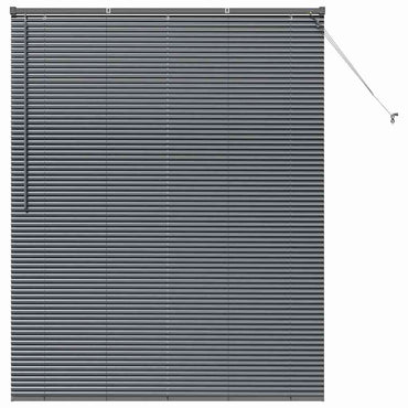 vidaXL Balkenjalousien Dunkelgrau 175 x 140 cm Aluminium