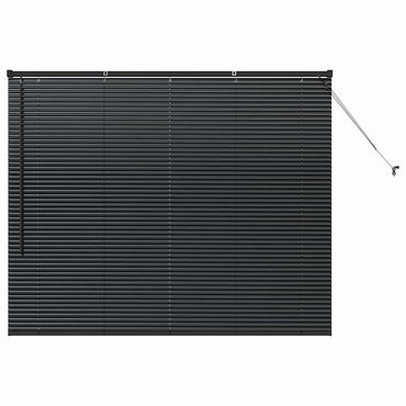 vidaXL Balkenjalousien Schwarz 130 x 160 cm Aluminium