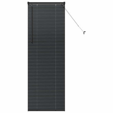 vidaXL Balkenjalousien Schwarz 175 x 60 cm Aluminium