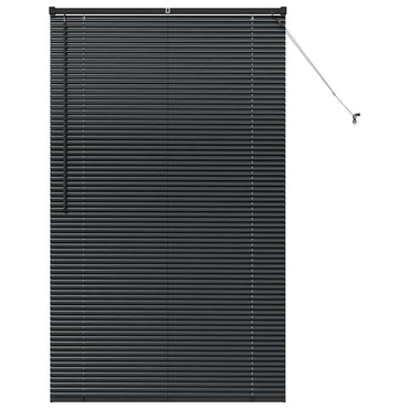 vidaXL Balkenjalousien Schwarz 175 x 100 cm Aluminium