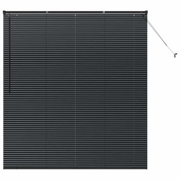 vidaXL Balkenjalousien Schwarz 175 x 155 cm Aluminium