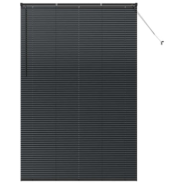vidaXL Balkenjalousien Schwarz 220 x 145 cm Aluminium