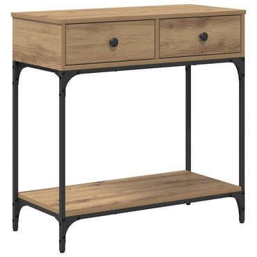 vidaXL Konsolentisch Artisan-Eiche 75 x 34.5 x 75 cm Holzwerkstoff