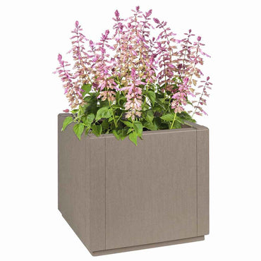 vidaXL Blumenkiste Hellbraun 36 x 36 x 35 cm Kunststoff