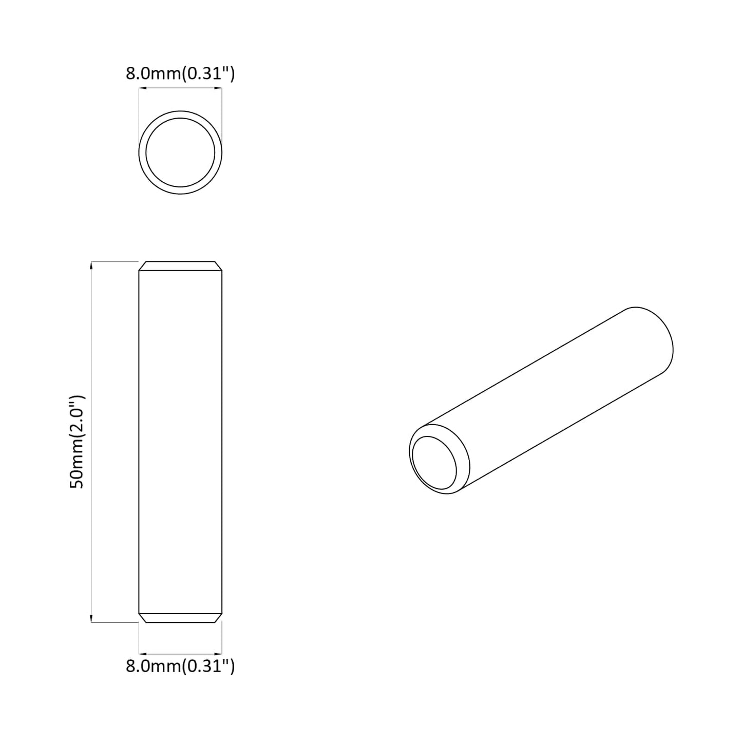 Holzdübel 12000 pcs Braun Massivholz