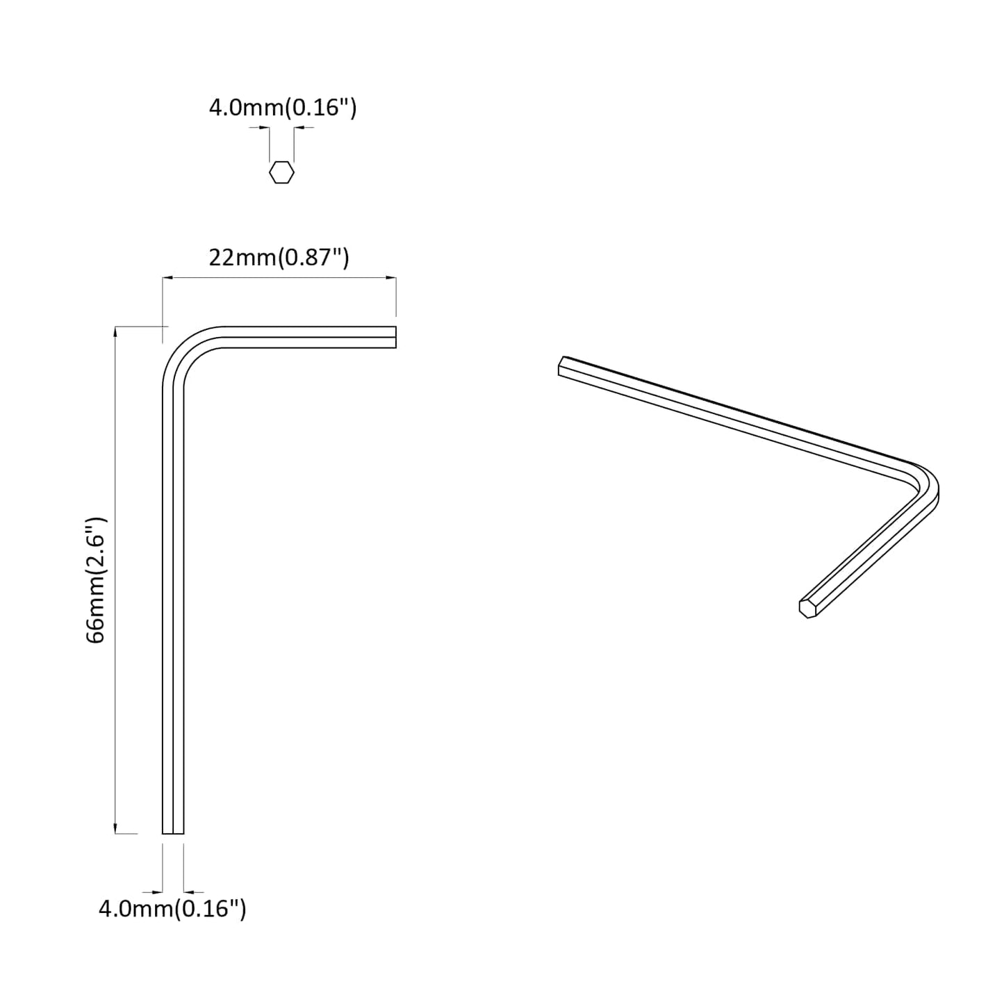 Inbusschlüssel 12 pcs Silber 32 x 86 mm Stahl