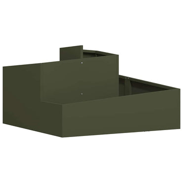 vidaXL Garten-Pflanzgefäß Olive Grün 80 x 80 x 50 cm