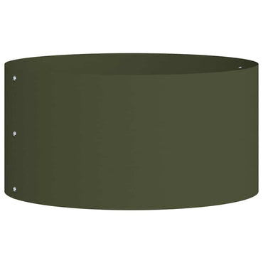 vidaXL Pflanzenring Olive Grün 40 x 40 x 20 cm Kaltgewalzter Stahl