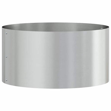 vidaXL Pflanzenring Silber 40 x 40 x 20 cm Verzinkter Stahl