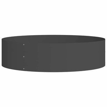 vidaXL Garten-Pflanzgefäß Schwarz 80 x 80 x 20 cm Kaltgewalzter Stahl