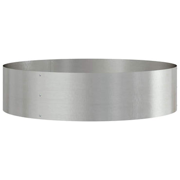 vidaXL Gartenblumentopf Silber 80 x 80 x 20 cm Edelstahl