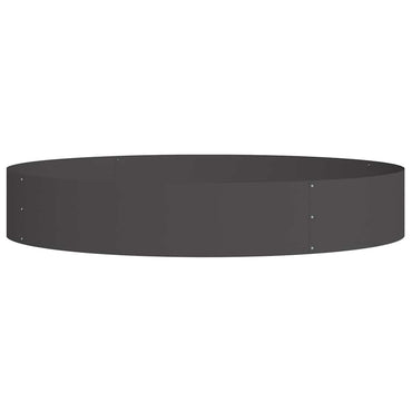 vidaXL Pflanzenring Schwarz 120 x 120 x 20 cm Kaltgewalzter Stahl