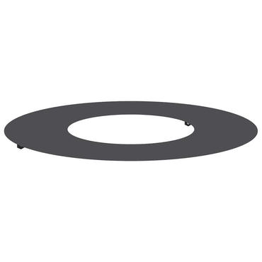 vidaXL geeignet für flachen Baumring Schwarz Ø30 / 60 cm Stahl