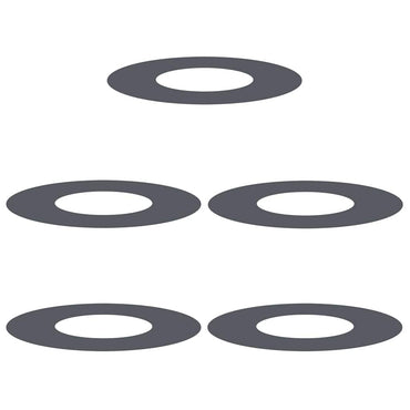 vidaXL geeignet für flache Baumringe 5 pcs Anthrazit Ø30 / 60 cm Stahl