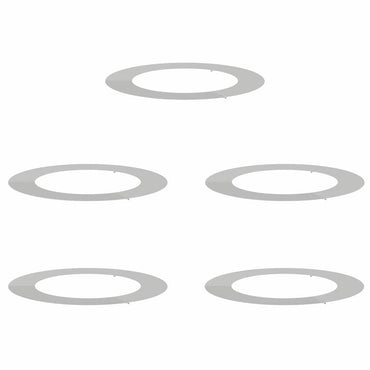 vidaXL geeignet für flache Baumringe 5 pcs Silber Ø60 / 90 cm