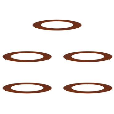 vidaXL geeignet für flache Baumringe 5 pcs Braun Ø60 / 90 cm
