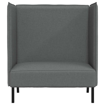 vidaXL Hoher Rücken Sofa 101cm Dunkelgrau Stoff