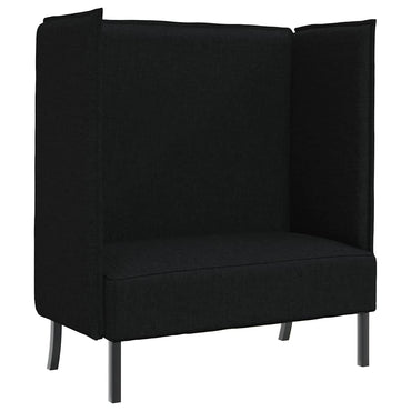 vidaXL Hoher Rücken Sofa 101cm Schwarz Stoff