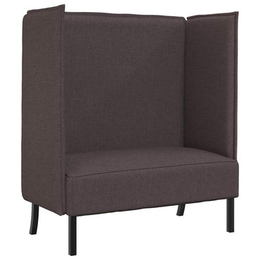 vidaXL Hoher Rücken Sofa 101cm Dunkelbraun Stoff