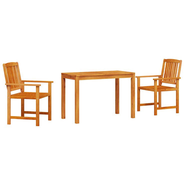vidaXL Garten Essgruppe 3 pcs Braun Massivholz Akazie