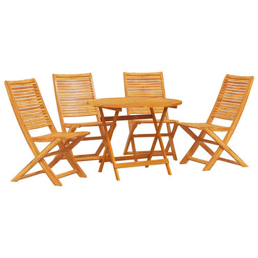 vidaXL Garten Essgruppe 5 pcs Braun Akazie Massivholz