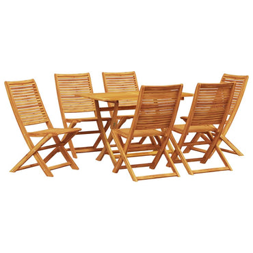 vidaXL Garten Essgruppe 7 pcs Braun Akazie Massivholz
