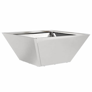 vidaXL Garten-Pflanzgefäß Silber 35 x 35 x 15 cm Edelstahl