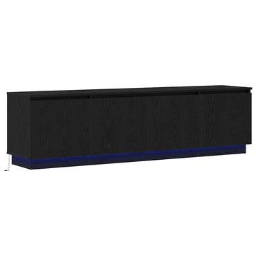 vidaXL TV-Schränk Schwarz Eichen-Optik 180 x 38 x 49 cm Holzwerkstoff