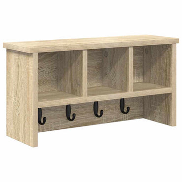 vidaXL Wandmontierter Kleiderständer Sonoma-Eiche 50 x 16 x 26 cm