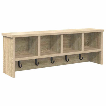 vidaXL Wandmontierter Kleiderständer Sonoma-Eiche 75 x 16 x 26 cm