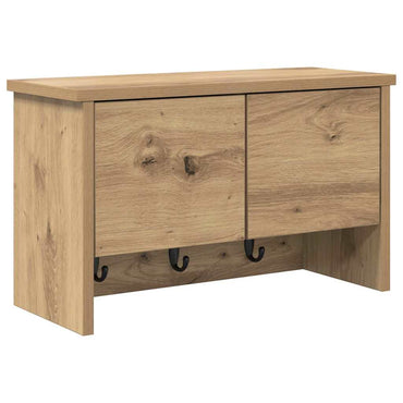 vidaXL Wandmontierter nachttisch mit Tür Artisan-Eiche 50 x 20 x 30 cm