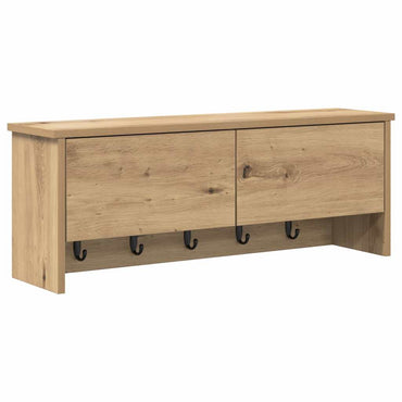 vidaXL Wandmontierter Kleiderständer Artisan-Eiche 80 x 20 x 30 cm