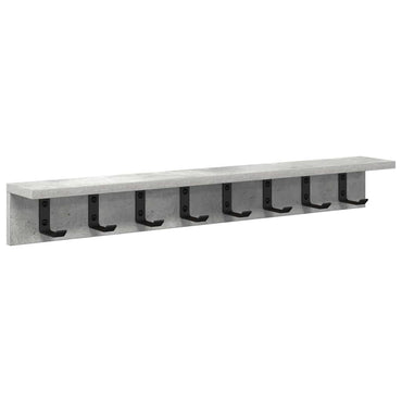 vidaXL Wandmontierter nachttisch Beton Grau 80 x 10,5 x 10,5 cm