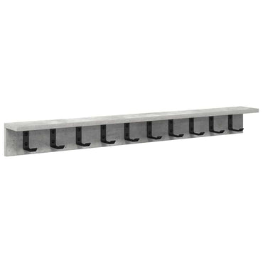vidaXL Wandmontierter nachttisch Beton Grau 100 x 10,5 x 10,5 cm