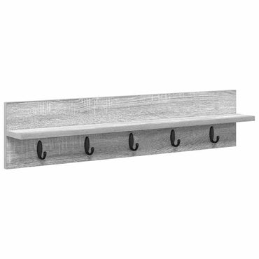 vidaXL Wandmontierter nachttisch Graues Sonoma 80 x 10,5 x 18 cm