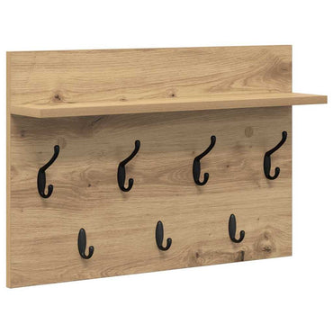 vidaXL Wandmontierter nachttisch Artisan-Eiche 60 x 40 x 12 cm
